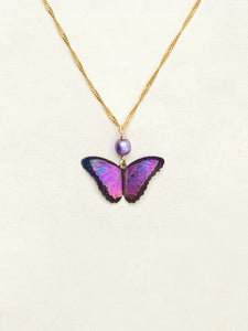Bella Butterfly Pendant Necklace, Ultra Violet