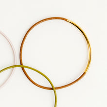 Load image into Gallery viewer, Leather and Metal Bar Bangle, Multiple Colors