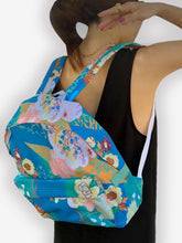 Load image into Gallery viewer, Flowers with Shibori Backpack