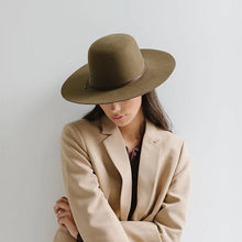 Load image into Gallery viewer, Rue - Open Crown Hat - Olive
