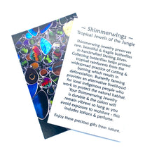 Load image into Gallery viewer, Medium Butterfly Shimmerwing Earrings