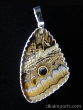 Load image into Gallery viewer, Large Speckled Numberwing Butterfly Shimmerwing Pendant