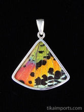 Load image into Gallery viewer, Sunset Butterfly Shimmerwing Fan Pendant