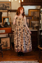Load image into Gallery viewer, Curiosities Bohéme Maxi Slip Dress w/ whimiscal print
