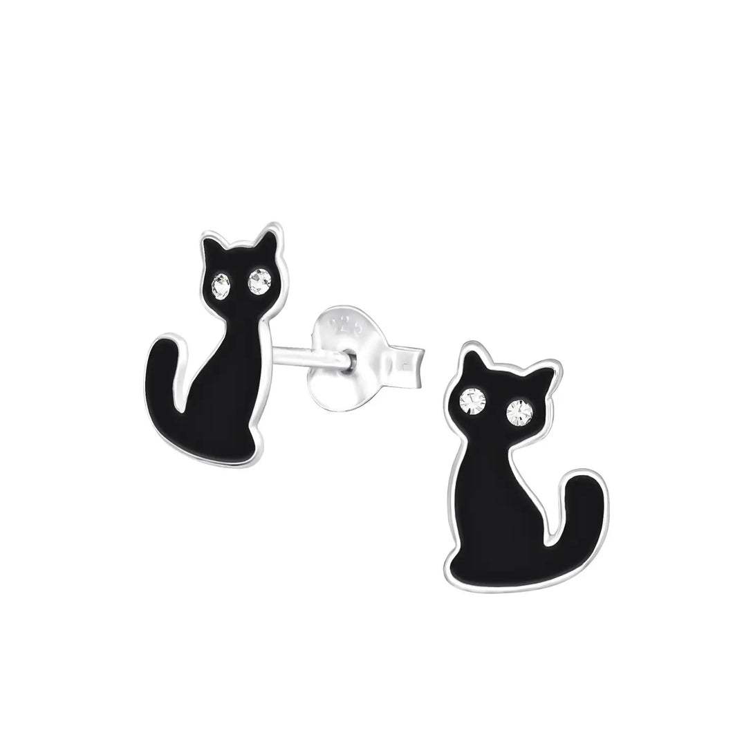 Black Cat with CZ Eyes