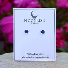Load image into Gallery viewer, Lapis Stud Earrings
