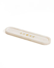 Load image into Gallery viewer, Indukala Moon Phase Incense Holder - White Carved Marble
