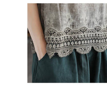 Load image into Gallery viewer, Lace Trim Stone Wash Camisole, 2 Colors
