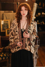 Load image into Gallery viewer, Curiosities Pixie Duster Crop Kimono w/ whimsical print
