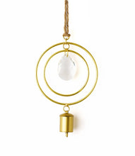 Load image into Gallery viewer, Suyra Two Circle Crystal Suncatcher Wind Chime - Hand Tuned
