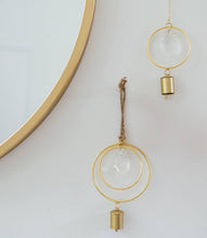 Load image into Gallery viewer, Suyra Two Circle Crystal Suncatcher Wind Chime - Hand Tuned
