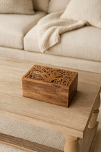 Load image into Gallery viewer, Aranyani Tree of Life Jewelry Box With Tray - Hand Carved
