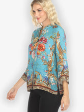 Load image into Gallery viewer, Baroque Garden in Blue Blouse
