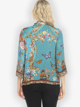 Load image into Gallery viewer, Baroque Garden in Blue Blouse
