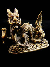 Load image into Gallery viewer, Brass Deity Statuette - Medium - Dragon
