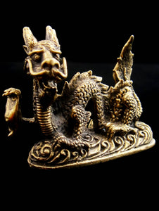 Brass Deity Statuette - Medium - Dragon