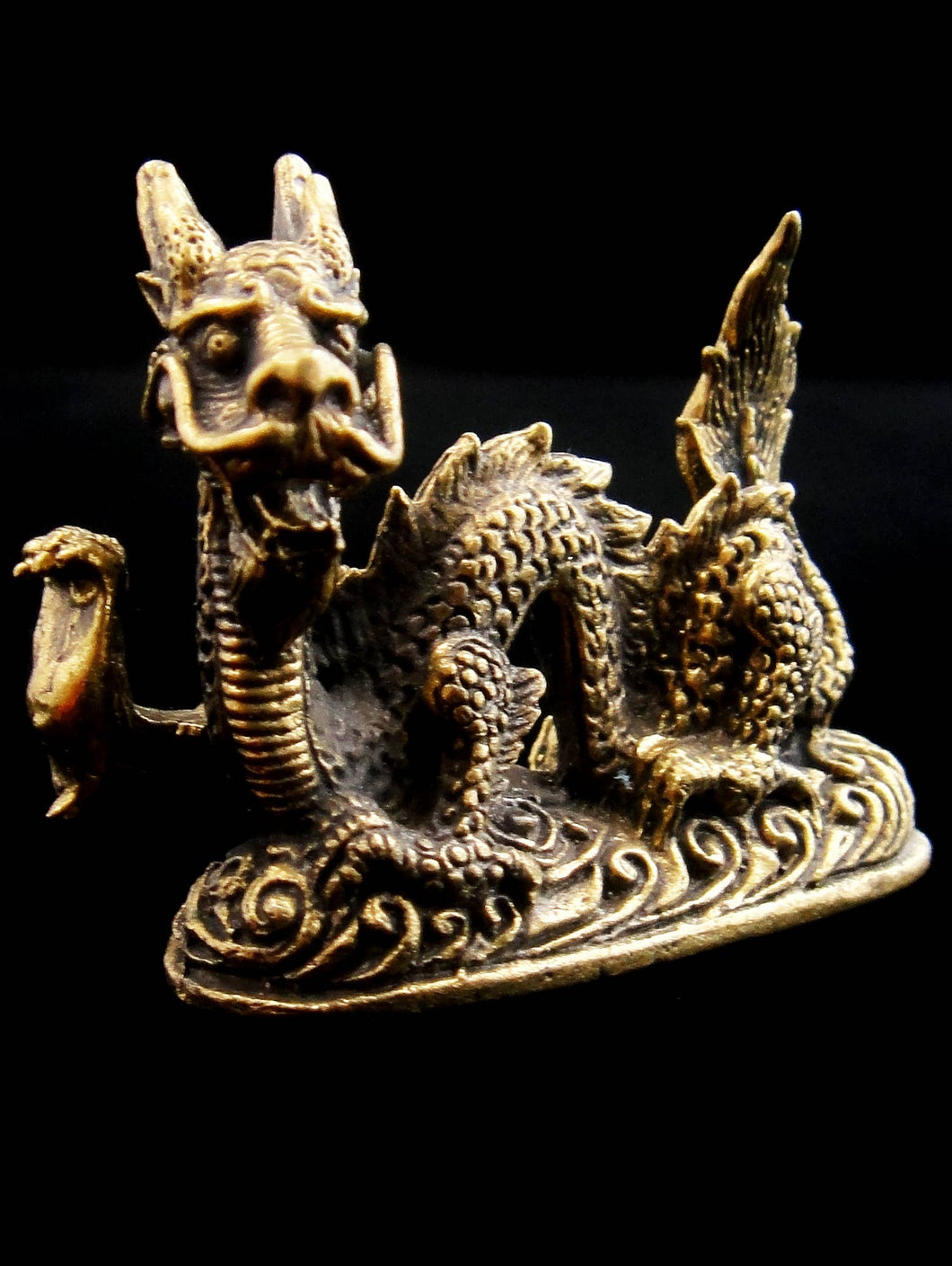 Brass Deity Statuette - Medium - Dragon