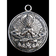 Brass Deity Buddha Pendant
