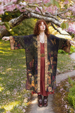 Load image into Gallery viewer, The Messenger Opera Duster Robe w/ Joan of Arc &amp; Florals
