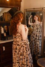 Load image into Gallery viewer, Curiosities Bohéme Maxi Slip Dress w/ whimiscal print

