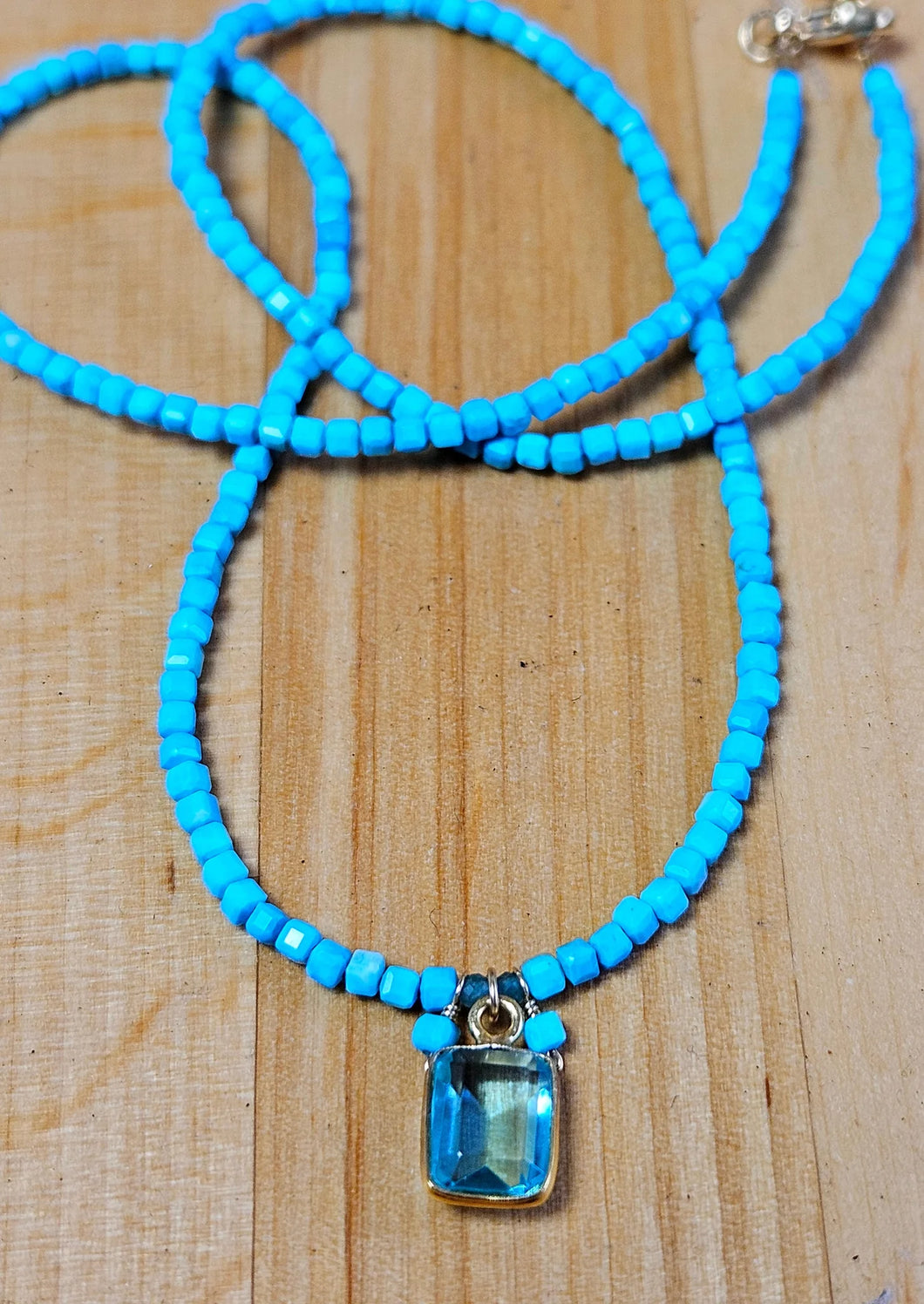 Blue Topaz & Turquoise Necklace