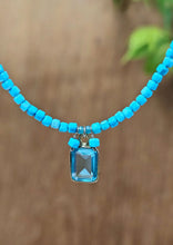Load image into Gallery viewer, Blue Topaz &amp; Turquoise Necklace
