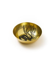 Load image into Gallery viewer, Saanp Snake Round Dish - Etched Brass
