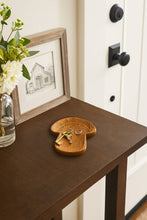 Load image into Gallery viewer, Drishti Mushroom Jewelry Tray - Wood, Brass inlay
