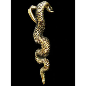 Brass Deity Snake Pendant