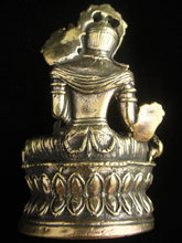 Load image into Gallery viewer, Brass Deity Statuette - Large - Green Tara
