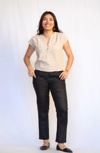 Load image into Gallery viewer, Pleated Shoulder V-Neck Blouse
