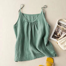 Load image into Gallery viewer, Cotton Linen Camisole Tank Top, 3 Colors
