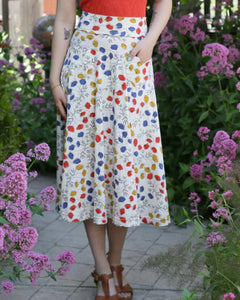 Picnic Skirt, Wildflower Print