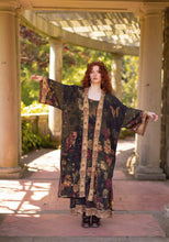 Load image into Gallery viewer, The Messenger Opera Duster Robe w/ Joan of Arc &amp; Florals
