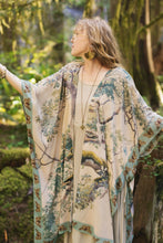 Load image into Gallery viewer, Earth &amp; Sky Bohemian Goddess Starduster Kimono w/Trees
