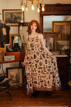 Load image into Gallery viewer, Curiosities Bohéme Maxi Slip Dress w/ whimiscal print
