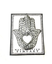 Load image into Gallery viewer, Tin Hamsa Hand Mirror
