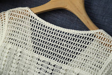 Load image into Gallery viewer, Cotton Crochet Shrug Cardigan

