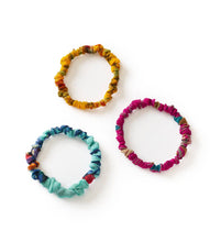 Load image into Gallery viewer, Priya Multi-Use Scrunchie/Bracelet - Set of 3 Assorted
