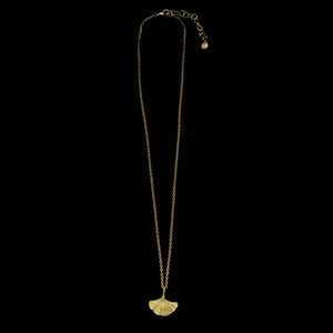 Ginkgo Single Leaf 16" Adjustable Pendant