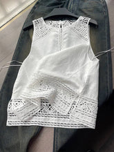 Load image into Gallery viewer, Lace Hollow-Out Tank Top

