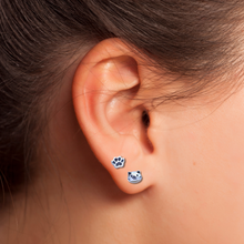 Load image into Gallery viewer, Cat Face and Paw Earrings
