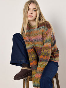 Chunky Knit Multi Stripe Jumper