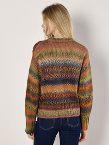 Chunky Knit Multi Stripe Jumper