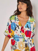 Load image into Gallery viewer, Colorful Sun Sketch Print Top

