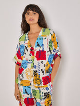 Load image into Gallery viewer, Colorful Sun Sketch Print Top

