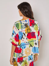 Load image into Gallery viewer, Colorful Sun Sketch Print Culottes
