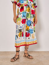 Load image into Gallery viewer, Colorful Sun Sketch Print Culottes
