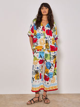 Load image into Gallery viewer, Colorful Sun Sketch Print Culottes
