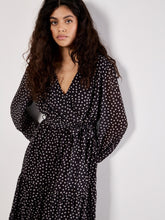 Load image into Gallery viewer, Polka Dot Chiffon Wrap Dress
